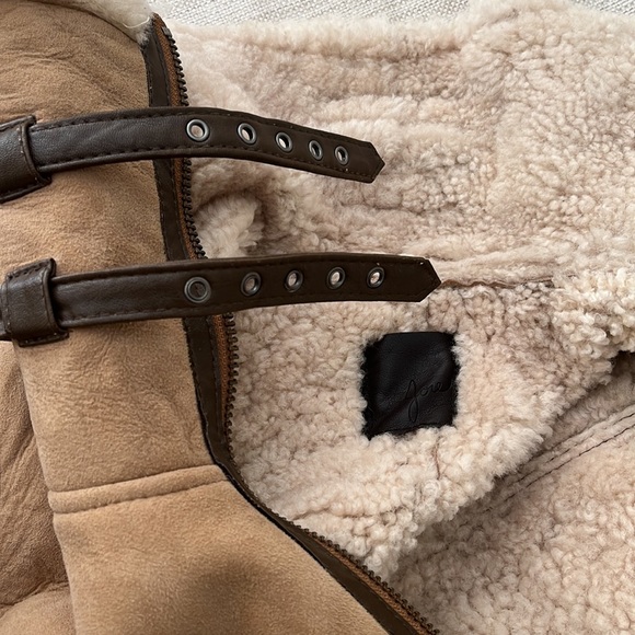 Joie Womens Sherling Janis Aviator Jacket - Picture 3 of 4